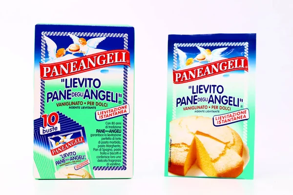 Pescara, İtalya 21 Şubat 2020 PANEANGELI Meleklerin Terk Etme Ajansı. Paneangeli, Cameo / Dr. Oetker