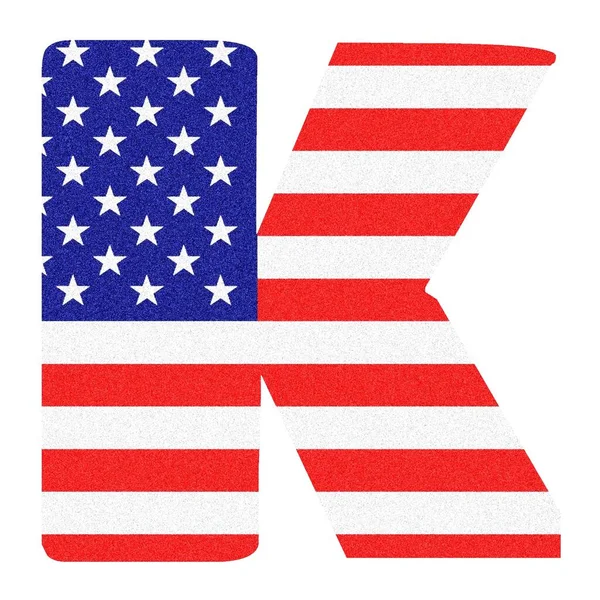 Γράμμα Στυλ Αμερικάνικης Σημαίας Μαύρη Μάρμαρα Glitter — Φωτογραφία Αρχείου