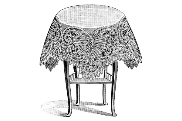 Czarny Biały Szkic Krzesła — Zdjęcie stockowe