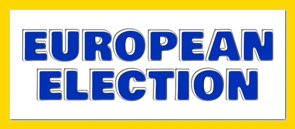Európai Parlamenti Választások Illusztrációs Minta — Stock Fotó