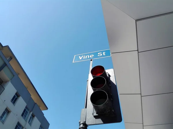 Hollywood Los Angeles Kalifornia Września 2018 Vine Street Street Direction — Zdjęcie stockowe
