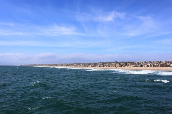 Vue Hermosa Beach Californie Depuis Jetée Hermosa Beach — Photo