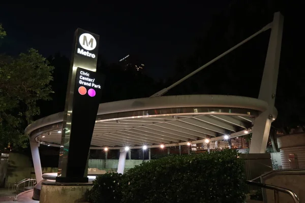 Los Angeles California May 2019 View Civic Center Metro Station — Stock Photo, Image