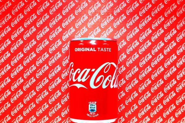 Pescara Italia Januari 2020 Coca Cola Original Taste Can Dalam — Stok Foto