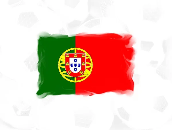 Portugalia Tle Flagi Ilustracja — Zdjęcie stockowe