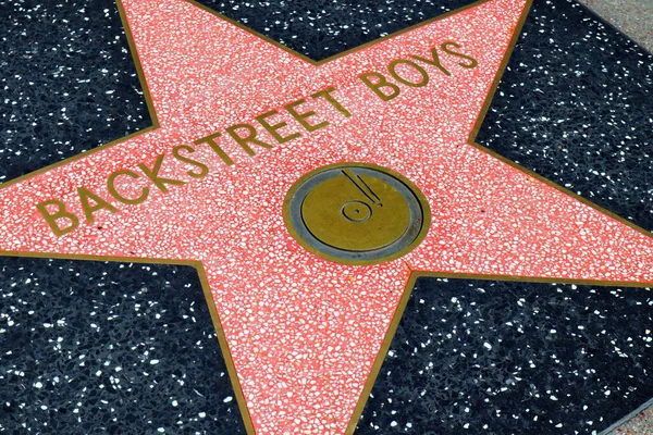 할리우드 캘리포니아 2019 Backestreet Boys Hollywood Walk Fame Hollywood Boulevard — 스톡 사진