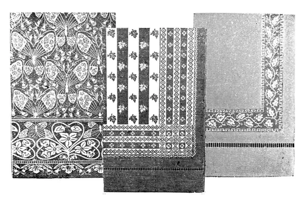 Ręcznie Rysowany Szkic Ręczników Vintage Ilustracja — Zdjęcie stockowe