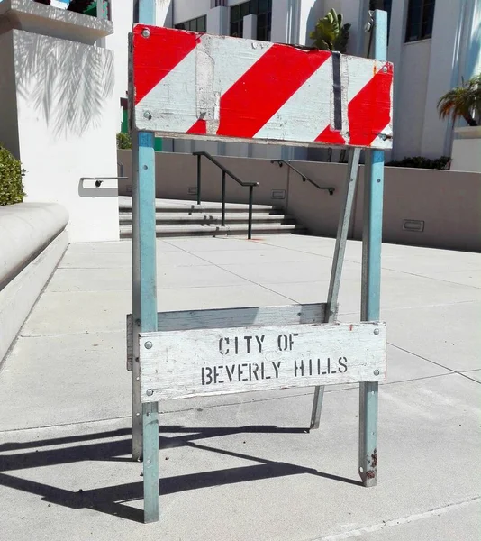 Beverly Hills California September 2018 City Beverly Hills Sign Board — Stock Photo, Image