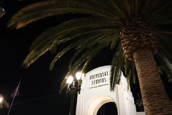 加利福尼亚洛杉矶环球城 2019年5月8日 好莱坞夜景 — 图库照片
