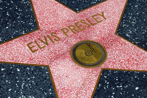 Hollywood Kalifornia Maja 2019 Gwiazda Elvis Presley Hollywood Walk Fame — Zdjęcie stockowe