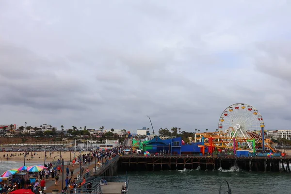 Santa Monica Los Angeles Kalifornia Maja 2019 Widok Pacific Park — Zdjęcie stockowe