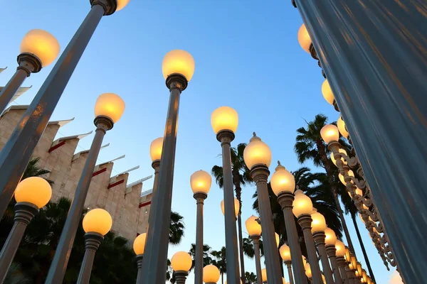 Los Angeles Kalifornien Mai 2019 Urban Light Eine Skulptur Von — Stockfoto