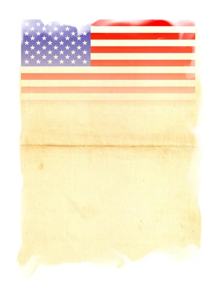 Zvláštní Spojené Státy Americké Flag Ročníku Papíru — Stock fotografie