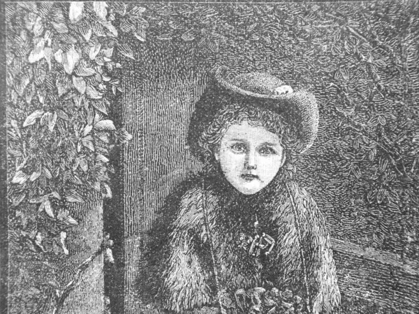 Genç Bir Kadının Eski Kirli Fotoğrafı — Stok fotoğraf