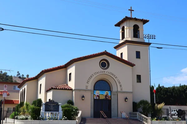 Los Angeles Kalifornia 2019 Május Szent Péter Olasz Katolikus Templom — Stock Fotó