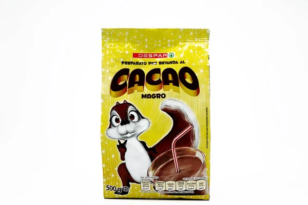 Pescara Itálie Února 2020 Despar Instant Chocolate Cocoa Drink Powder — Stock fotografie