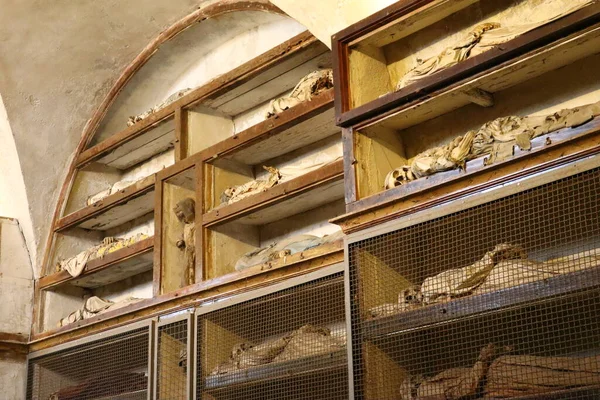 Palermo Szicília Olaszország Kapucinus Katakombák Temetkezési Katakombák Palermóban — Stock Fotó