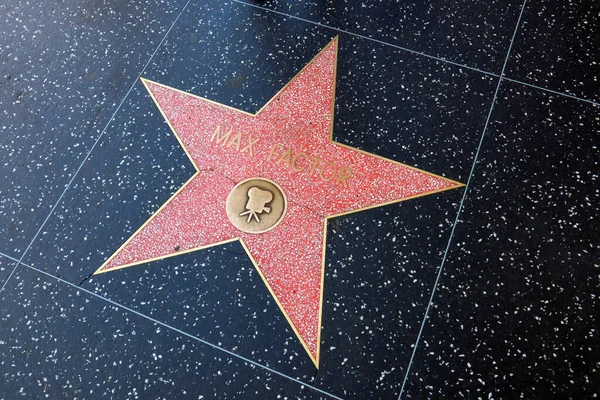 Hollywood Kalifornia Maja 2019 Gwiazda Max Factor Hollywood Walk Fame — Zdjęcie stockowe