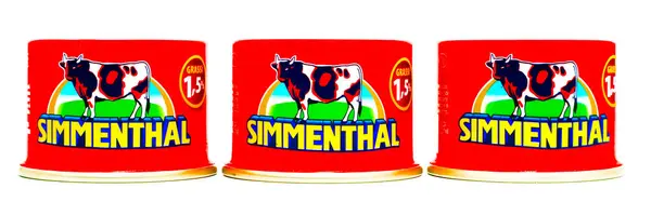 Пескара Італія Квітня 2020 Simmenthal Cooked Beef Jelly Simmenthal Марка — стокове фото