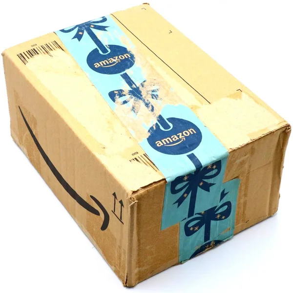 Pengiriman Kotak Paket Amazon — Stok Foto