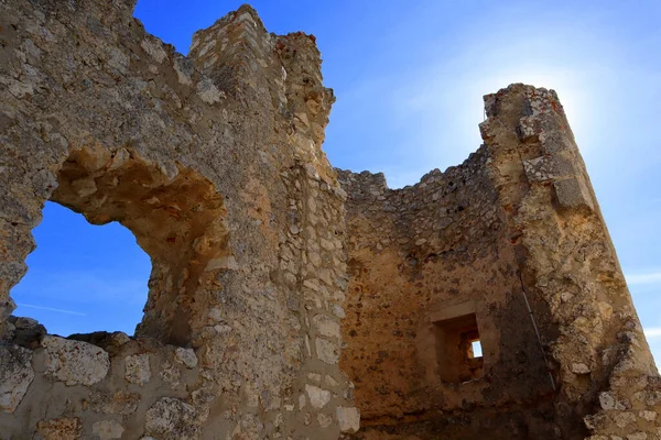 Rocca Calascio Середньовічна Фортеця Висоті 1512 Метрів Над Рівнем Моря — стокове фото