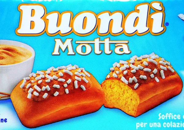 Пескара Італія Серпня 2019 Buond Sponge Cake Buond Марка Продукції — стокове фото