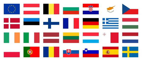 欧洲经济共同体27个成员国 — 图库照片