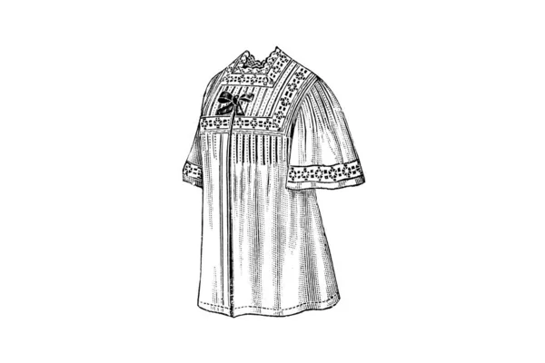 Ručně Kreslený Náčrt Ženského Oblečení Módní Ilustrace — Stock fotografie
