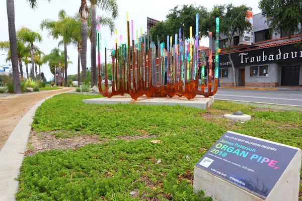 West Hollywood Califórnia Maio 2019 View Public Art Sculpture Cacti — Fotografia de Stock