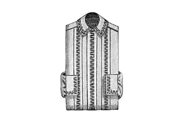 Ручний Намальований Ескіз Вінтажного Чоловічого Одягу Модна Ілюстрація — стокове фото
