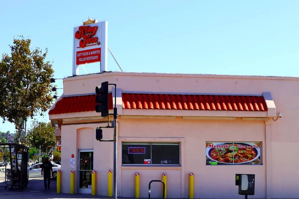 Los Angeles Californie Octobre 2019 King Taco Fast Food Restaurant — Photo
