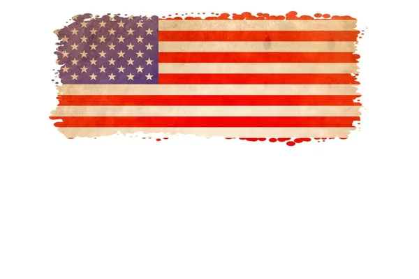 Particular United States America Flag Vintage Paper — Stock Photo, Image