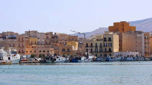 Trapani Сицилія Італія Липня 2022 Порт Трапані — стокове фото