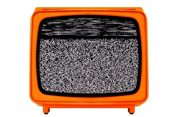 Televisão Fundo Branco — Fotografia de Stock