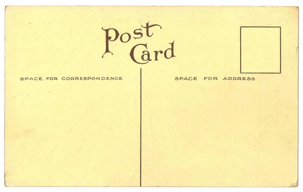 Original Vintage Dirty Worn Back Side Postcards — Stock Photo, Image