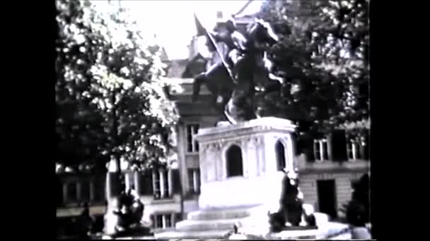 Berna Svizzera 1960 Monumenti Berna Vintage 8Mm — Video Stock