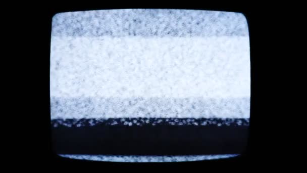 Static Noise Glitch Effect Πρωτότυπο Βίντεο Από Μια Vintage Τηλεόραση — Αρχείο Βίντεο