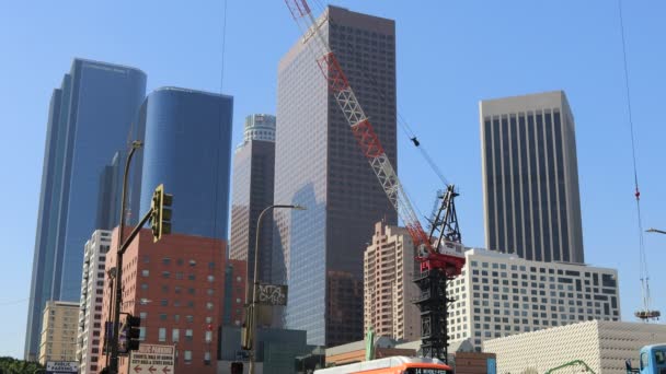 Los Angeles Californie Octobre 2019 Construction Complexe Polyvalent Grand Face — Video