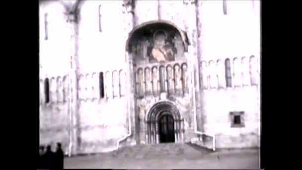 Moskau Russland 1960Er Jahre Die Mariä Verkündigung Kathedrale Vintage 8Mm — Stockvideo