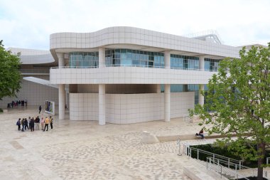 Los Angeles, California - May 10, 2019: view of The Getty Center Museum in Los Angeles clipart