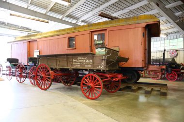 Los Angeles, California - 11 Mayıs 2019: TRAVEL TOWN MÜZESİ, 5200 Zoo Drive, Los Angeles