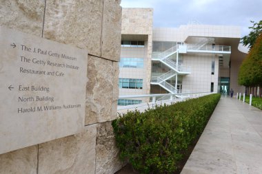 Los Angeles, Kaliforniya - 10 Mayıs 2019: Los Angeles 'taki Getty Center Müzesi