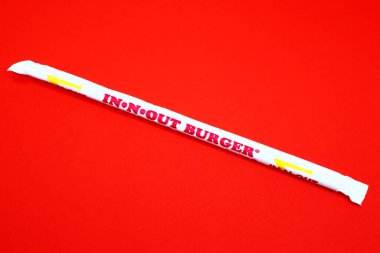 Hollywood, California - 3 Aralık 2019: IN-N-Out Burger, Amerika Fast Food Restoranlar zinciri.