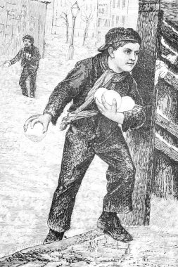 Eski elbiseli genç bir adamın resmi.