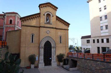Agrigento 'daki barok San Calogero Kilisesi manzarası