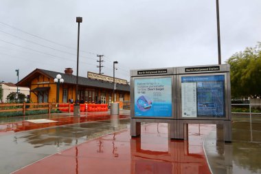 Los Angeles, California - 16 Mayıs 2019: Los Angeles demiryolu taşıma sistemi