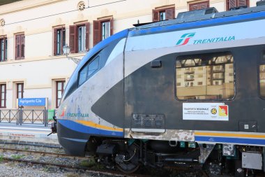 Agrigento, Sicilya (İtalya) 5 Temmuz 2022: Agrigento Tren İstasyonu