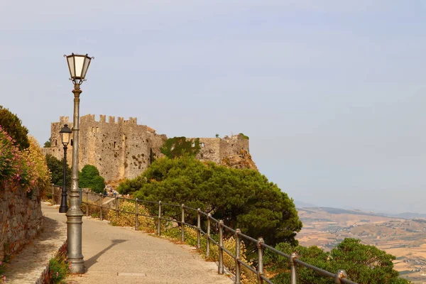 Vista Erice Sicilia Italia —  Fotos de Stock