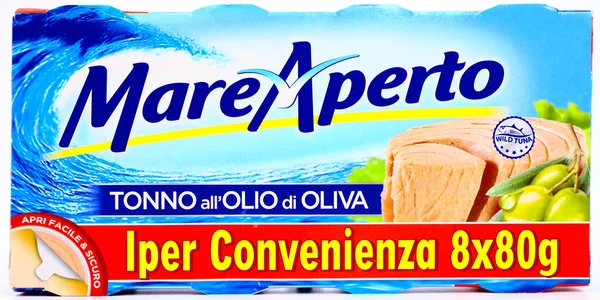 Pescara Italien Maj 2020 Mare Aperto Tonfisk Olivolja Mare Aperto — Stockfoto