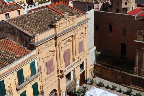 Palermo Sicílie Itálie Července 2022 Panoramatický Výhled Palermské Katedrály — Stock fotografie